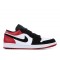 AIR JORDAN 1 LOW BLACK TOE  Scarpe 553558 116