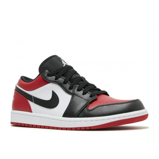 AIR JORDAN 1 LOW BRED TOE  Scarpe 553558 612