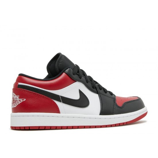 AIR JORDAN 1 LOW BRED TOE  Scarpe 553558 612