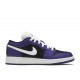 AIR JORDAN 1 LOW GS BLACK COURT PURPLE  Scarpe 553560 501