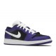 AIR JORDAN 1 LOW GS BLACK COURT PURPLE  Scarpe 553560 501