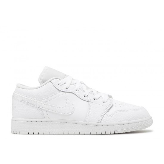 AIR JORDAN 1 LOW GS TRIPLE WHITE  Scarpe 553560 130