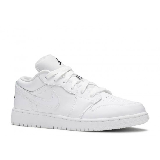 AIR JORDAN 1 LOW GS WHITE BLACK  Scarpe 553560 101