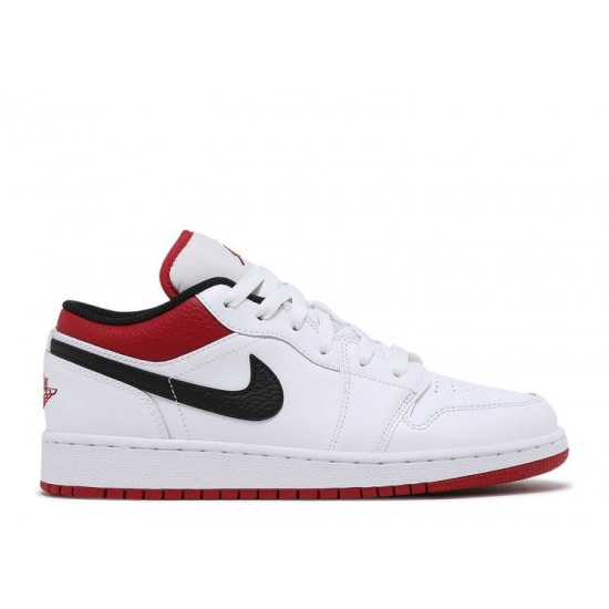 AIR JORDAN 1 LOW GS WHITE GYM RED  Scarpe 553560 118