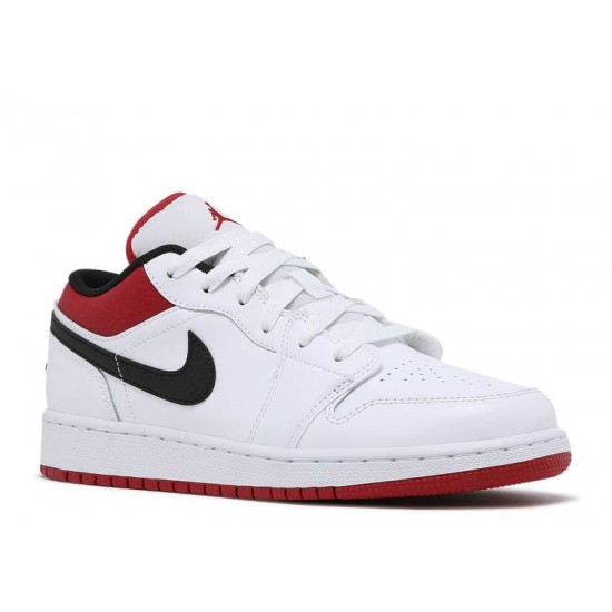 AIR JORDAN 1 LOW GS WHITE GYM RED  Scarpe 553560 118