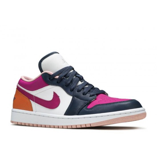 AIR JORDAN 1 LOW MISMATCHED PURPLE MAGENTA  Scarpe dj4342 400