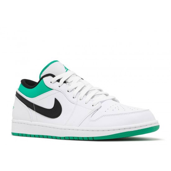 AIR JORDAN 1 LOW WHITE LUCKY GREEN  Scarpe 553558 129