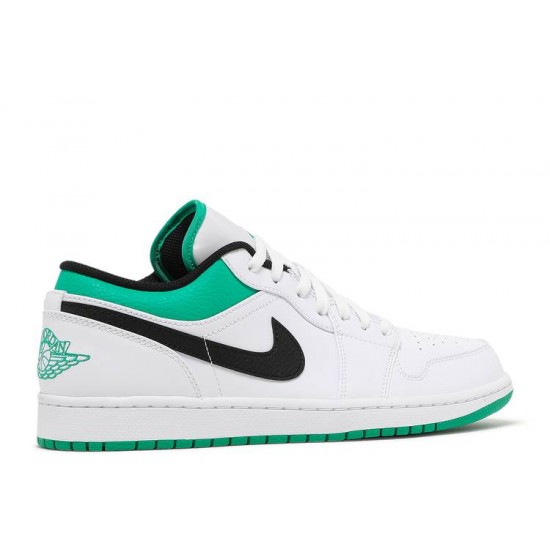 AIR JORDAN 1 LOW WHITE LUCKY GREEN  Scarpe 553558 129