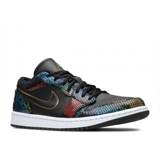 WMNS AIR JORDAN 1 LOW MULTI SNAKESKIN  Scarpe cw5580 001