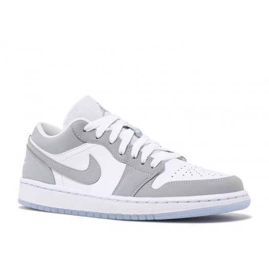 WMNS AIR JORDAN 1 LOW WHITE WOLF GREY  Scarpe dc0774 105