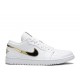 WMNS AIR JORDAN 1 RETRO LOW WHITE METALLIC GOLD  Scarpe cz4776 100