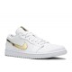 WMNS AIR JORDAN 1 RETRO LOW WHITE METALLIC GOLD  Scarpe cz4776 100