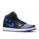 AIR JORDAN 1 MID BLACK HYPER ROYAL  Scarpe 554724 068