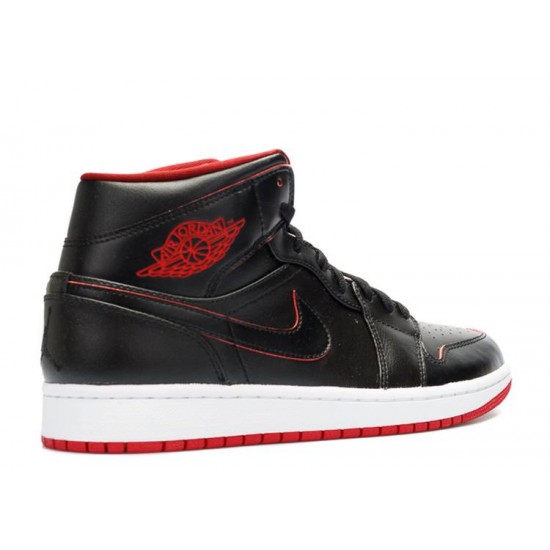 AIR JORDAN 1 MID BLACK RED  Scarpe 554724 028