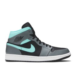 AIR JORDAN 1 MID GREY AQUA  Scarpe 554724 063