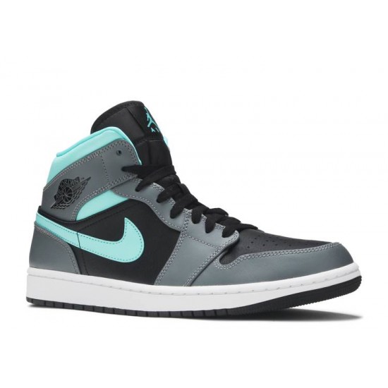 AIR JORDAN 1 MID GREY AQUA  Scarpe 554724 063