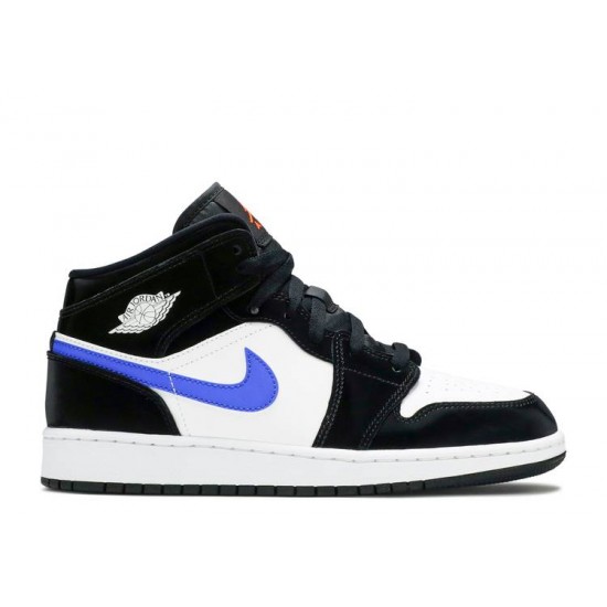 AIR JORDAN 1 MID GS BLACK RACER BLUE  Scarpe 554725 084