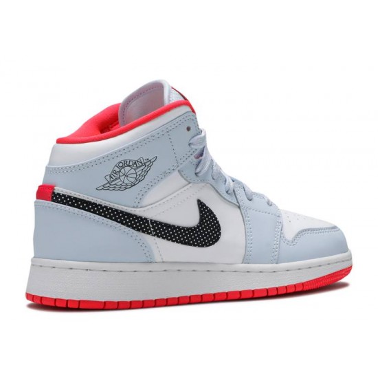 AIR JORDAN 1 MID GS HALF BLUE  Scarpe 555112 400