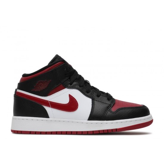 AIR JORDAN 1 MID GS NOBLE RED  Scarpe 554725 066