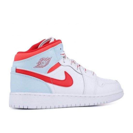 AIR JORDAN 1 MID GS TOPAZ MIST  Scarpe 555112 104