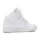 AIR JORDAN 1 MID GS TRIPLE WHITE  Scarpe 554725 130