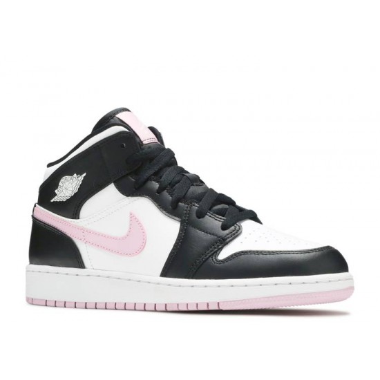 AIR JORDAN 1 MID GS WHITE LIGHT ARCTIC PINK  Scarpe 555112 103