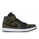 AIR JORDAN 1 MID OLIVE CANVAS  Scarpe 554724 301