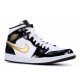 AIR JORDAN 1 MID PATENT BLACK GOLD  Scarpe 852542 007