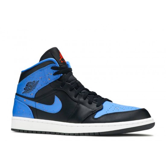 AIR JORDAN 1 MID ROYAL SPLATTER  Scarpe 554724 048