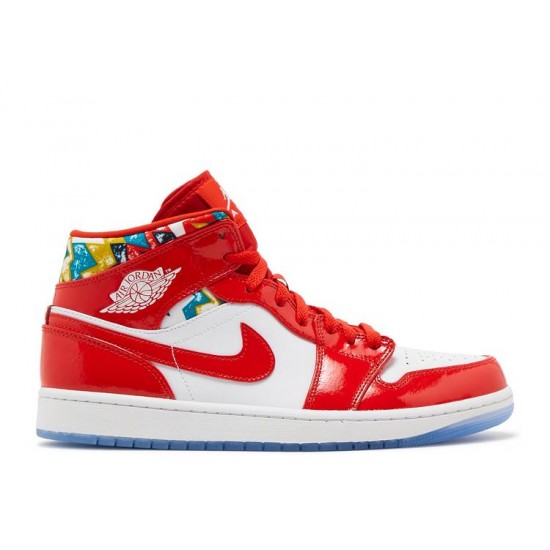 AIR JORDAN 1 MID SE BARCELONA SWEATER  Scarpe dc7294 600