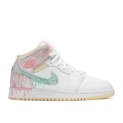 AIR JORDAN 1 MID SE GS PAINT DRIP  Scarpe dd1666 100