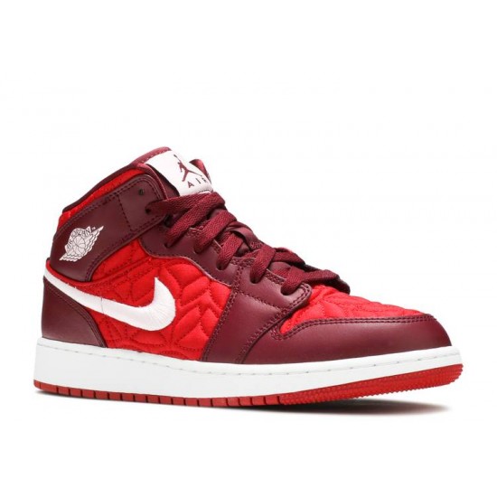 AIR JORDAN 1 MID SE GS RED QUILTED  Scarpe av5174 600