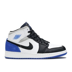 AIR JORDAN 1 MID SE GS ROYAL BLACK TOE  Scarpe bq6931 102