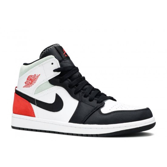 AIR JORDAN 1 MID SE RED BLACK TOE  Scarpe 852542 100