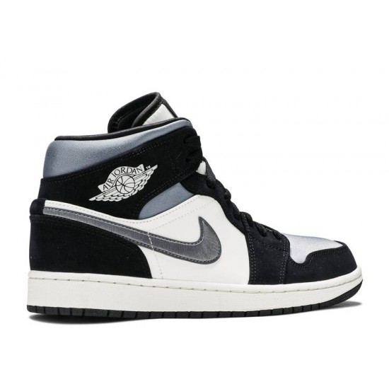 AIR JORDAN 1 MID SE SATIN SMOKE GREY  Scarpe 852542 011