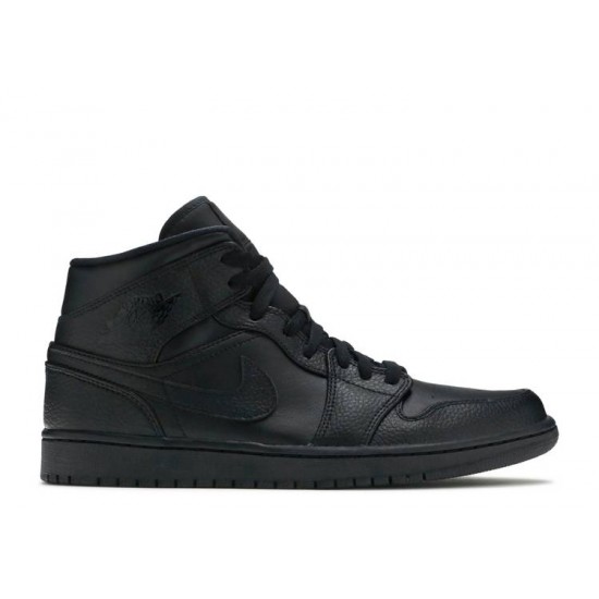 AIR JORDAN 1 MID TRIPLE BLACK  Scarpe 554724 011