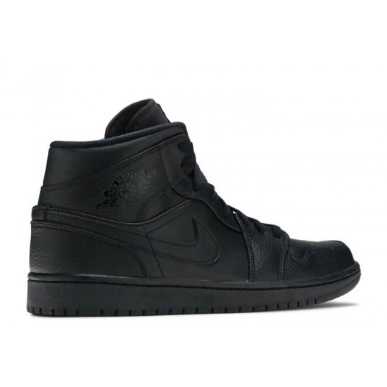 AIR JORDAN 1 MID TRIPLE BLACK  Scarpe 554724 011