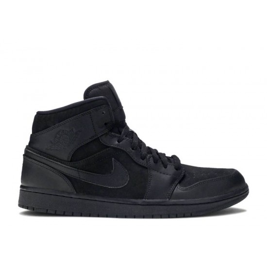 AIR JORDAN 1 MID TRIPLE BLACK  Scarpe 554724 011