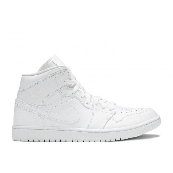 AIR JORDAN 1 MID TRIPLE WHITE  Scarpe 554724 130