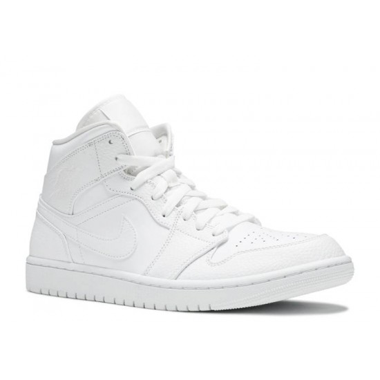 AIR JORDAN 1 MID TRIPLE WHITE  Scarpe 554724 130