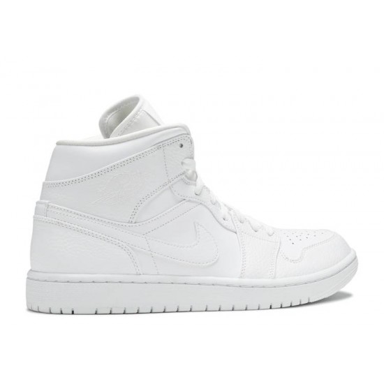 AIR JORDAN 1 MID TRIPLE WHITE  Scarpe 554724 130