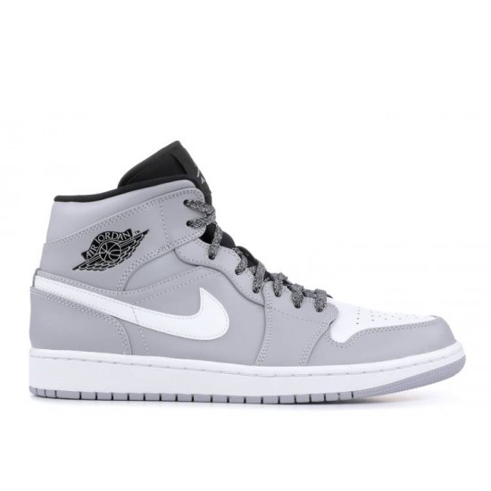 AIR JORDAN 1 MID WOLF GREY  Scarpe 554724 046