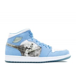 AIR JORDAN 1 RETRO ALPHA WHITE UNIVERSITY BLUE  Scarpe 316269 142