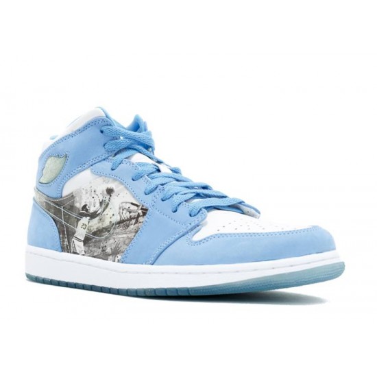 AIR JORDAN 1 RETRO ALPHA WHITE UNIVERSITY BLUE  Scarpe 316269 142