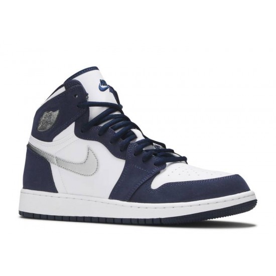 AIR JORDAN 1 RETRO HIGH CO JP GS MIDNIGHT NAVY 2020  Scarpe 575441 141