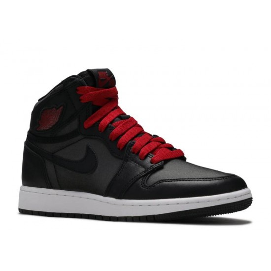 AIR JORDAN 1 RETRO HIGH OG BG BLACK GYM RED  Scarpe 575441 060