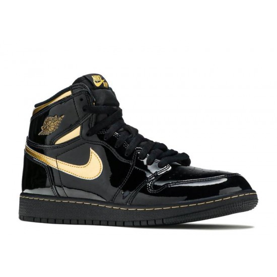 AIR JORDAN 1 RETRO HIGH OG GS BLACK METALLIC GOLD  Scarpe 575441 032