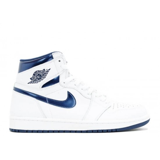 AIR JORDAN 1 RETRO HIGH OG METALLIC NAVY  Scarpe 555088 106