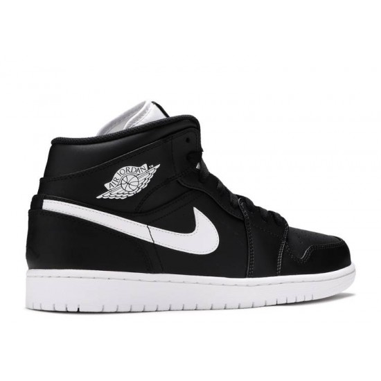 AIR JORDAN 1 RETRO MID BLACK WHITE  Scarpe 554724 038