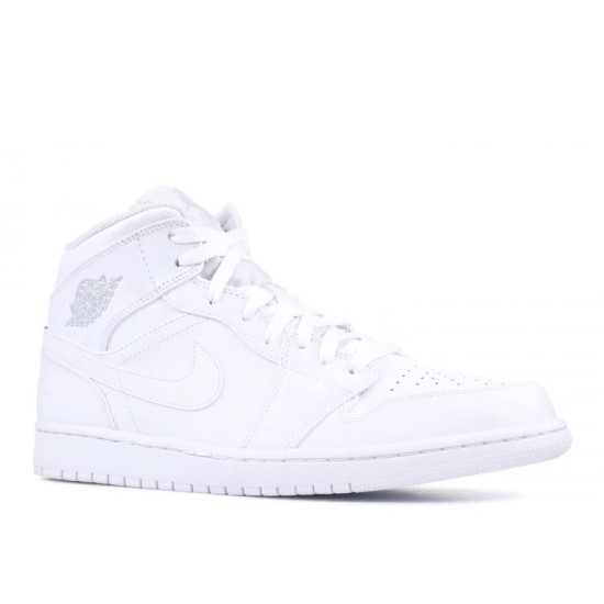 AIR JORDAN 1 RETRO MID TRIPLE WHITE  Scarpe 554724 104